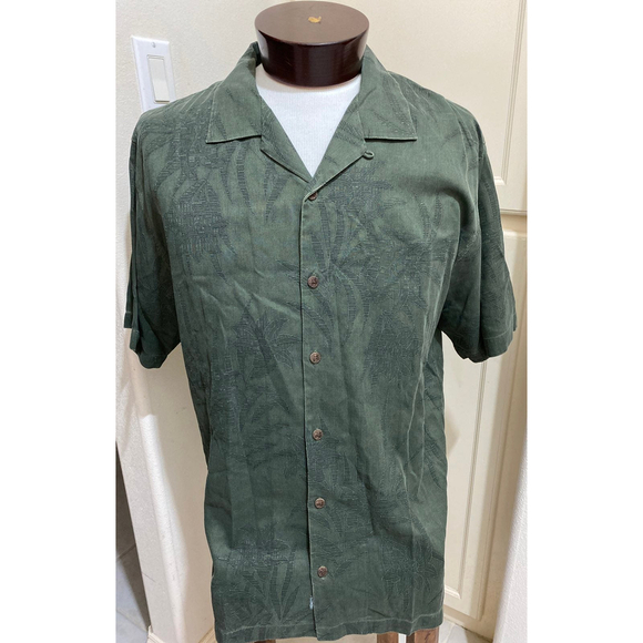 Tommy Bahama Men's Relax Button Front Silk Shirt Size Large - Picture 2 of 9